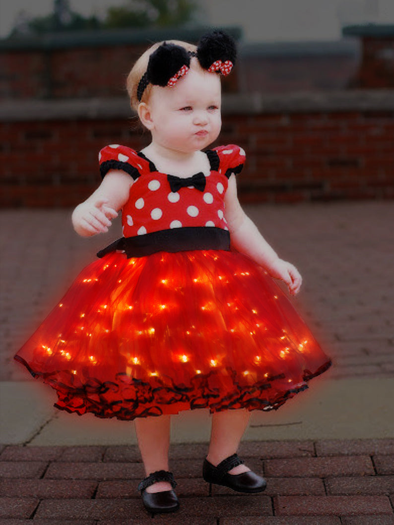 Minnie Mouse 12M-5T LED Baby Dress