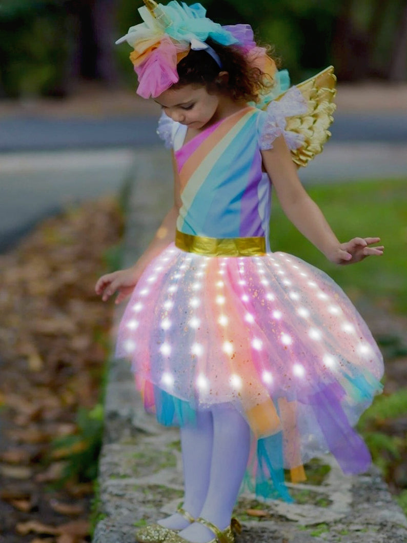 Unicorn LED Light Fancy Dress